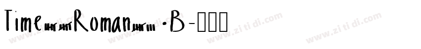 Time Roman80B字体转换